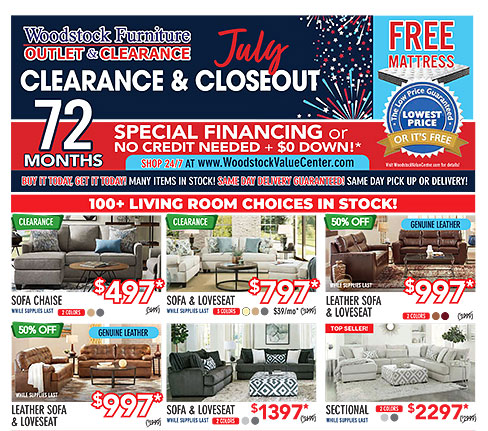 July clearance & closeout